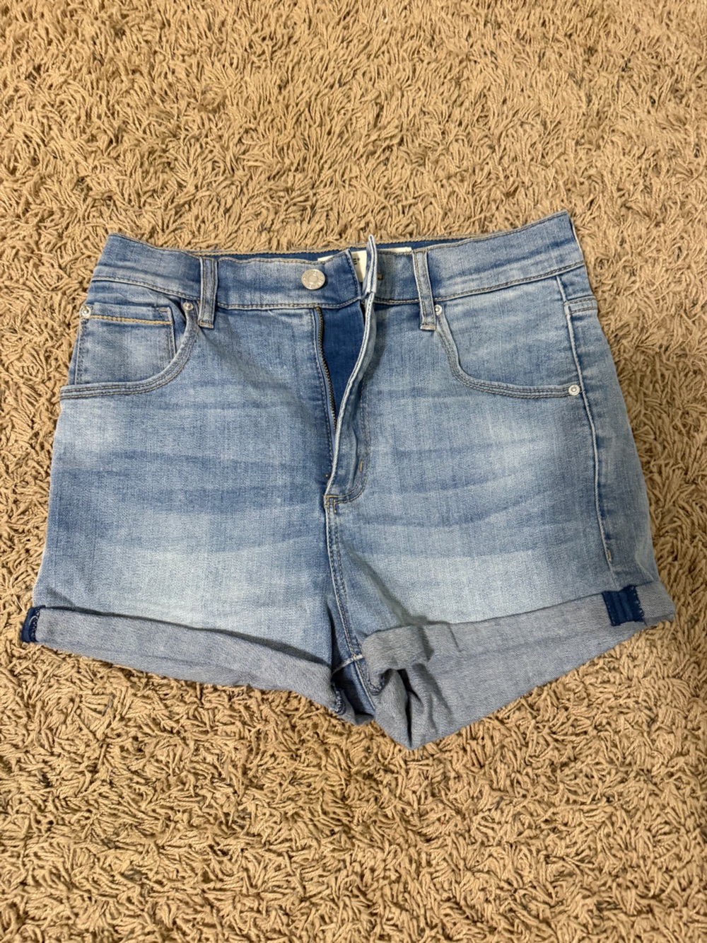 Garage Light Blue Denim Shorts